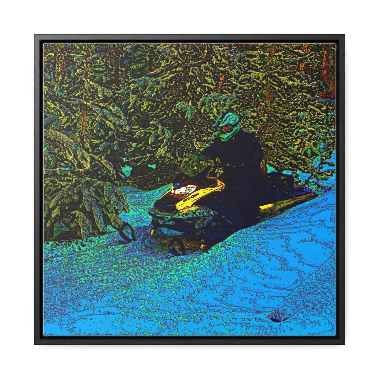 Gallery Canvas Wraps, Square Frame ... Yep ... "Another Day ... Riding Through The Wilderness ... " ... February 2023 ... Original Works ...