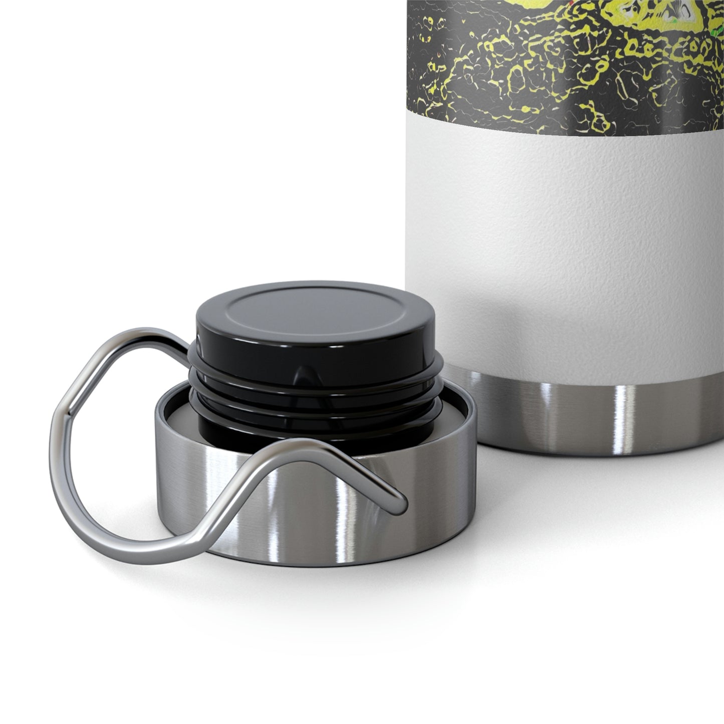 Copper Vacuum Insulated Bottle, 22oz ... "Snow Vehicle In Snow Storm At-Rest" ... Circa 12Mar23 ... Central Idaho ... 18-Hours Rendering Time: Original Works ...