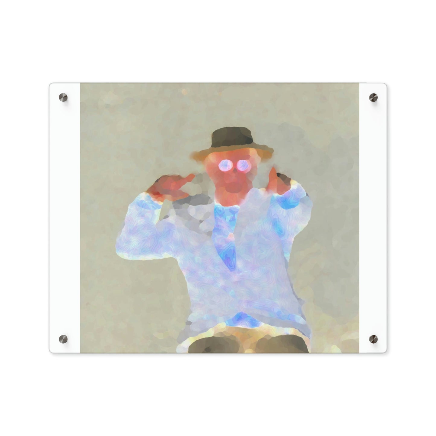Acrylic Wall Art Panels ... "Here's To You Friends & Associates" ... Geting-Er-Done ... Idaho / Washington Border (Lewiston, ID - Clarkston, WA) ... Original Works: Rendering Time: 8 Hours ...