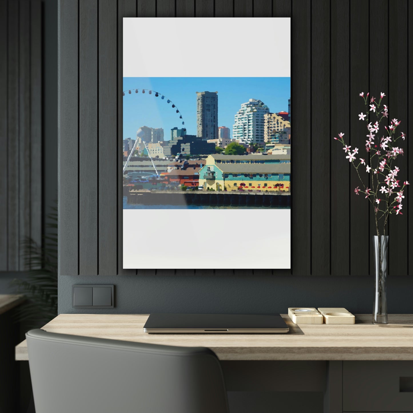 Acrylic Prints ... That Classic Wheel ... 'Seattle's Wheel' ... & Old Classic Waterside Vendors ...  'Family Archives' ... Original Works ...