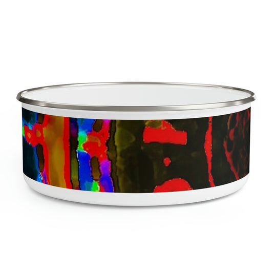 Enamel Bowl ... "No.9 Fishermen's Grotto - Fishermen's Wharf, SF, California" ... Family Archives: 1970's ... Original Works ...