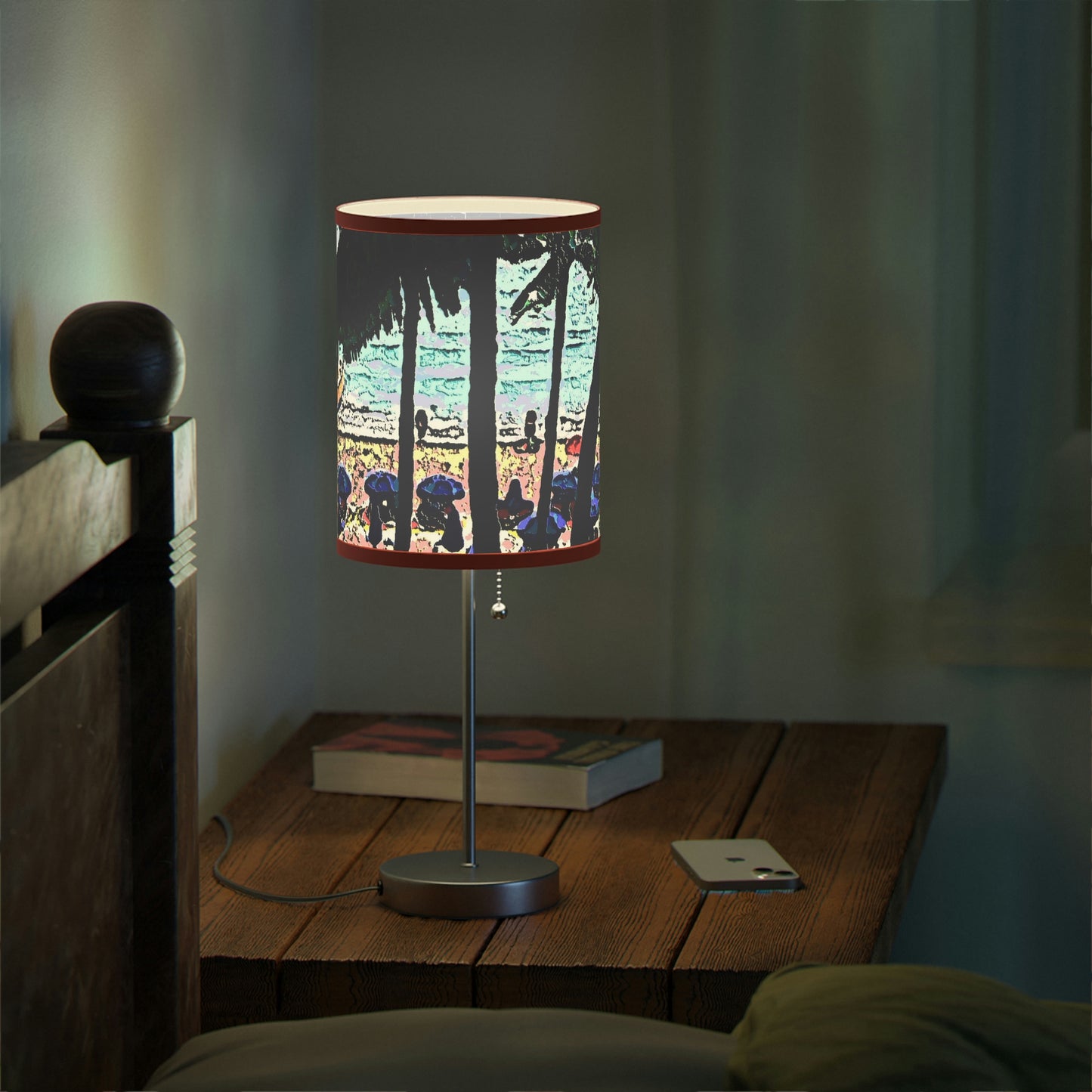 Lamp on a Stand, US|CA plug ... "A Beautiful Beach Amongst The Palms" ... The Outrigger Waikiki, Honolulu, Oahu ... Original Works ...