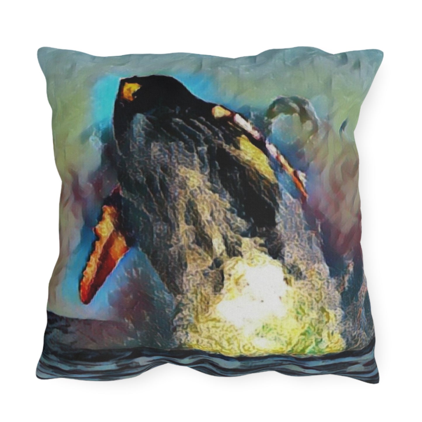 Outdoor Pillows ... An Extraordinary Humpback Breach ... 'With Explosive Energy' ... Family Archives (KPH) ... Circa: 21st Century. Maui, HI ... Original Works ...