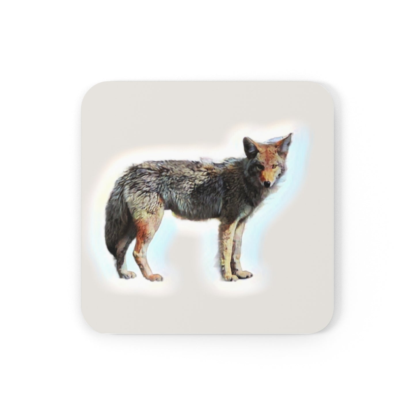 Cork Back Coaster ... Coyote ... "Yosemite Valley: Circa May23 ... KPH Base Photo" ... Original Works ...