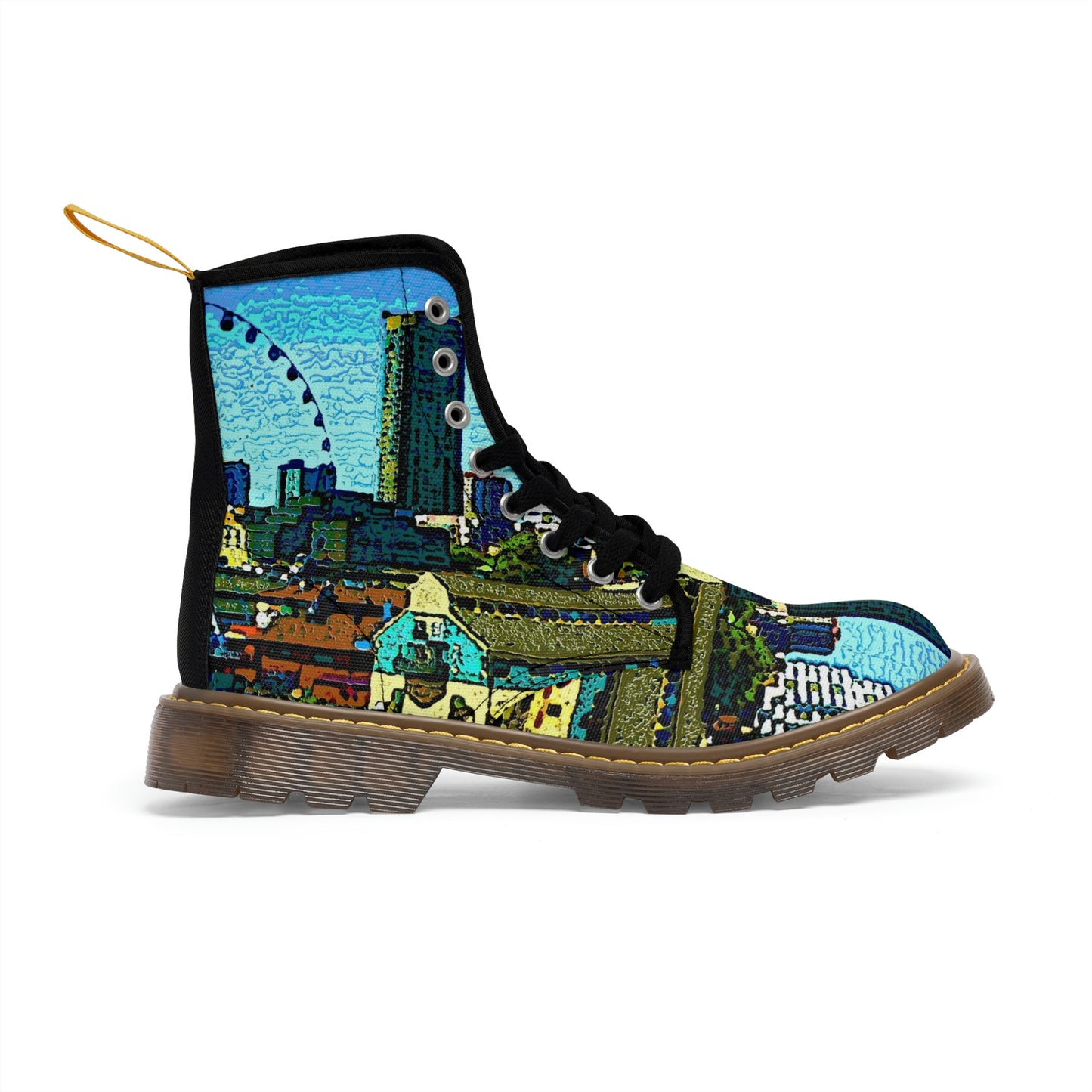 Men's Canvas Boots ... That Classic Wheel ... 'Seattle's Wheel' ... & An Old Classic Waterside Vendors ...  'Family Archives' ... Original Works ...