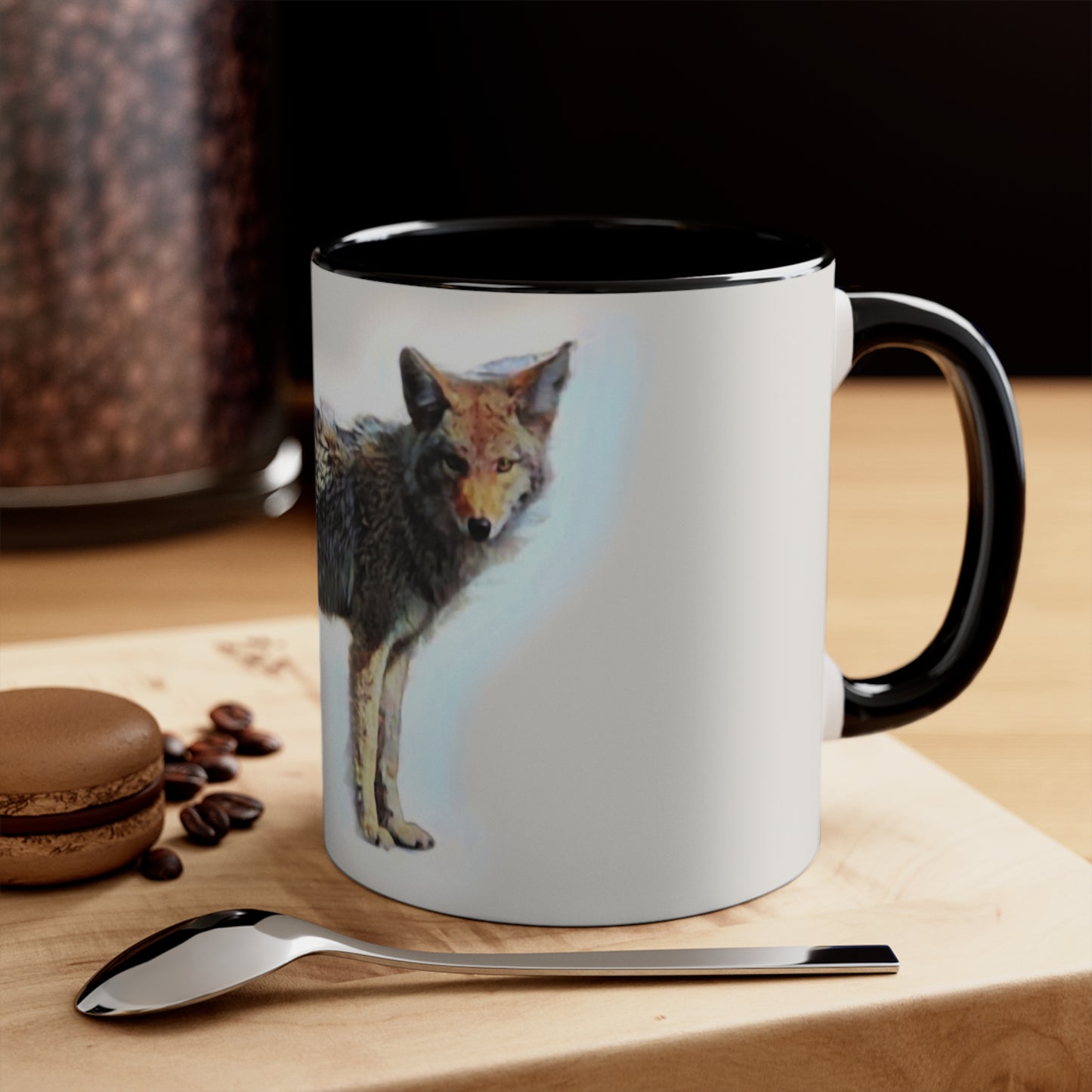 Accent Coffee Mug, 11oz ... Coyote ... "Yosemite Valley: Circa May23 ... KPH Base Photo" ... Original Works ...