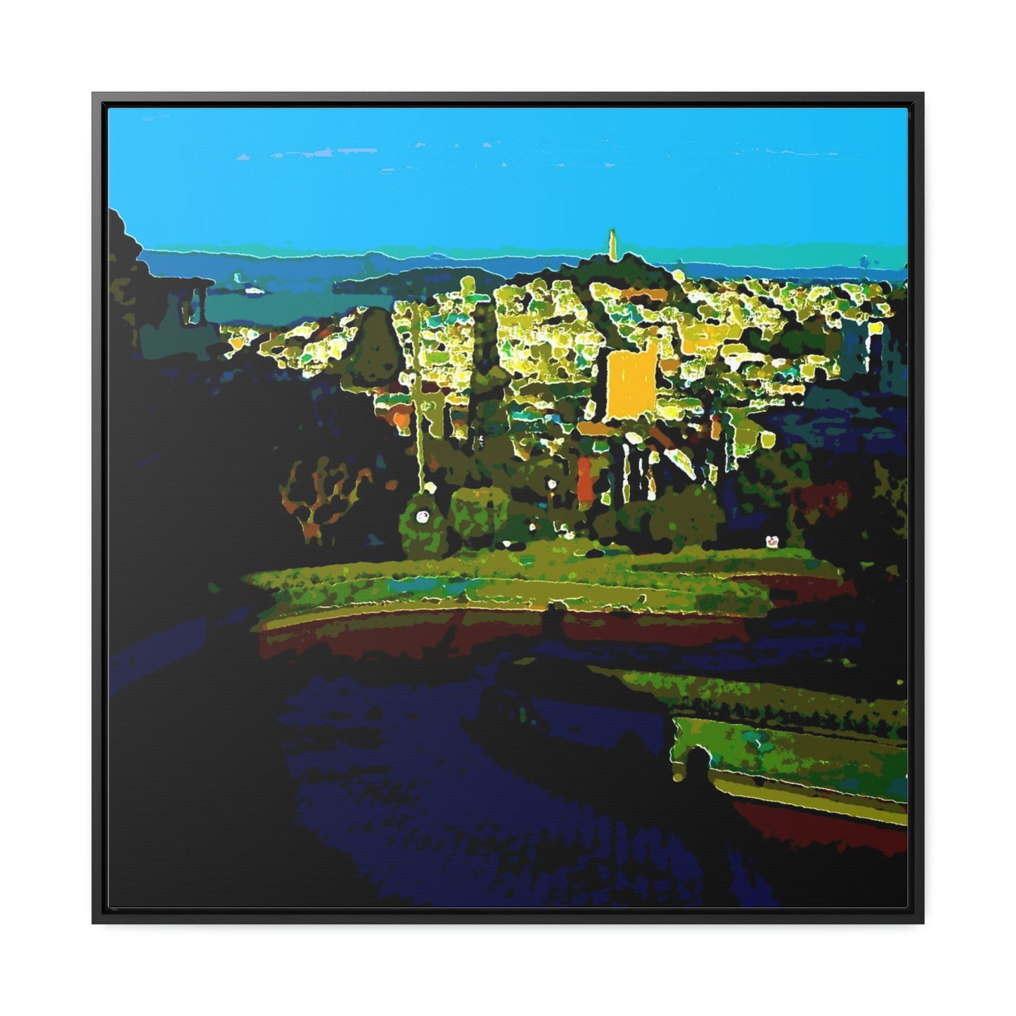 Gallery Canvas Wraps, Square Frame ...  "Lombard Street San Francisco, CA, USA" ... Family Archives 1970's ... Original Works ...
