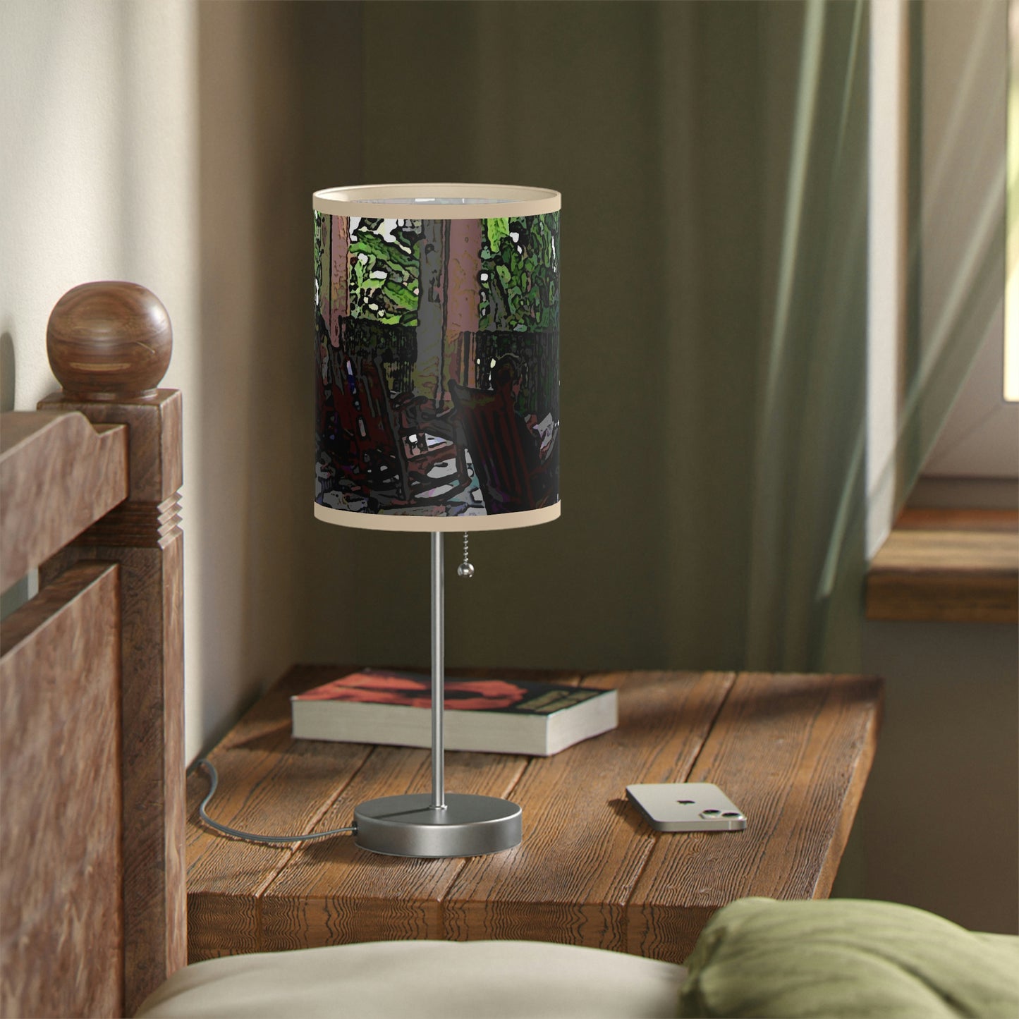Lamp on a Stand, US|CA plug ...Lanai & Rocking Chairs At: 'The Pink Palace' ... The Royal Hawai'ian ... Honolulu, HI ... '27Oct2014' ... Original Works ...