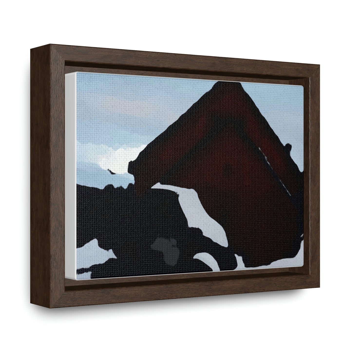 Gallery Canvas Wraps, Horizontal Frame ... After An Intense Snow Storm ... 'Digging Out' ... A Vehicle & Cabin "In The Mountains" ... March 2023 ... Original Works ...