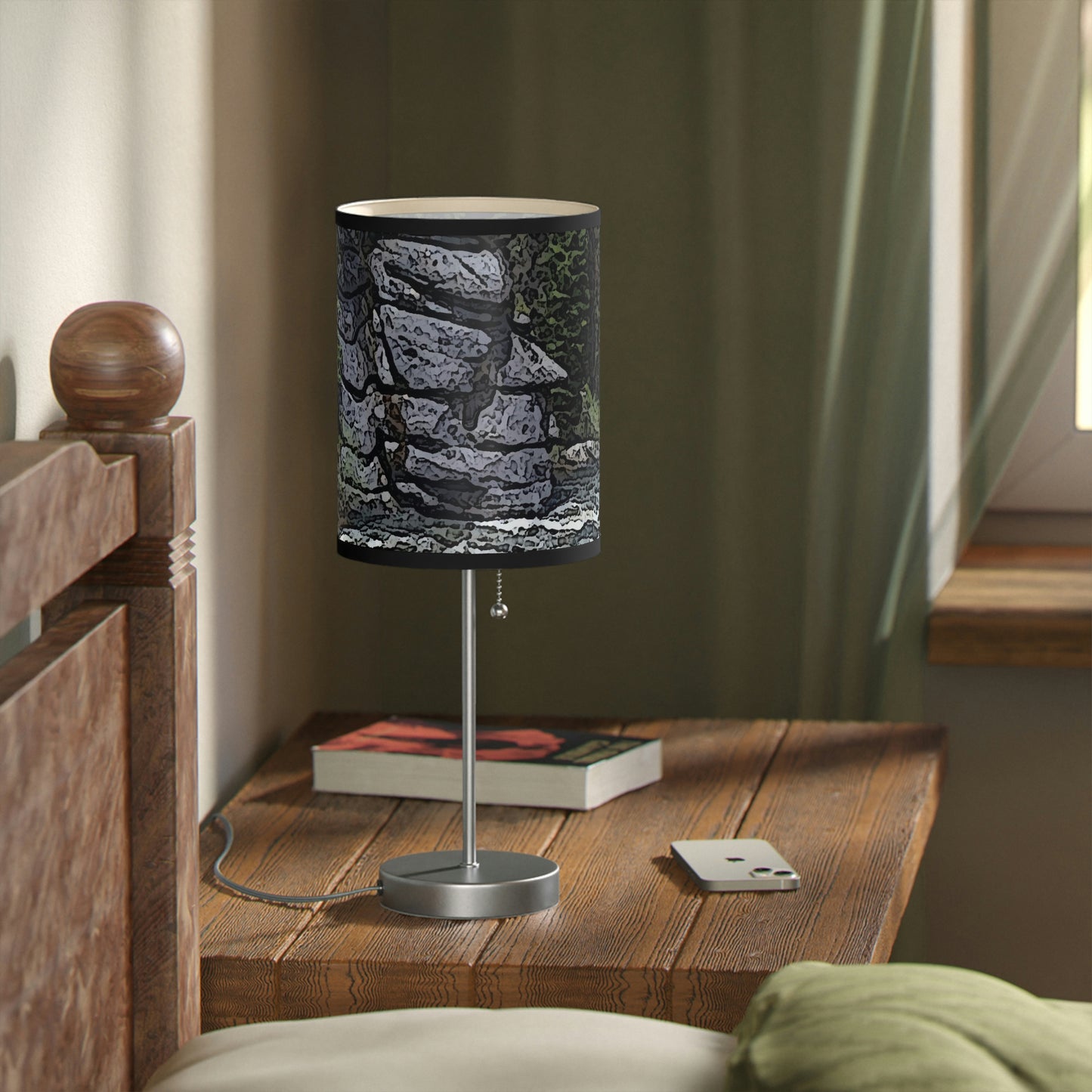 Lamp on a Stand, US|CA plug ... "I Am Innocent" ... Tricky-Dick Immortalized ... Nixon Rock: Along The River ... Central Idaho, Summer 2020 ... Original Works ...