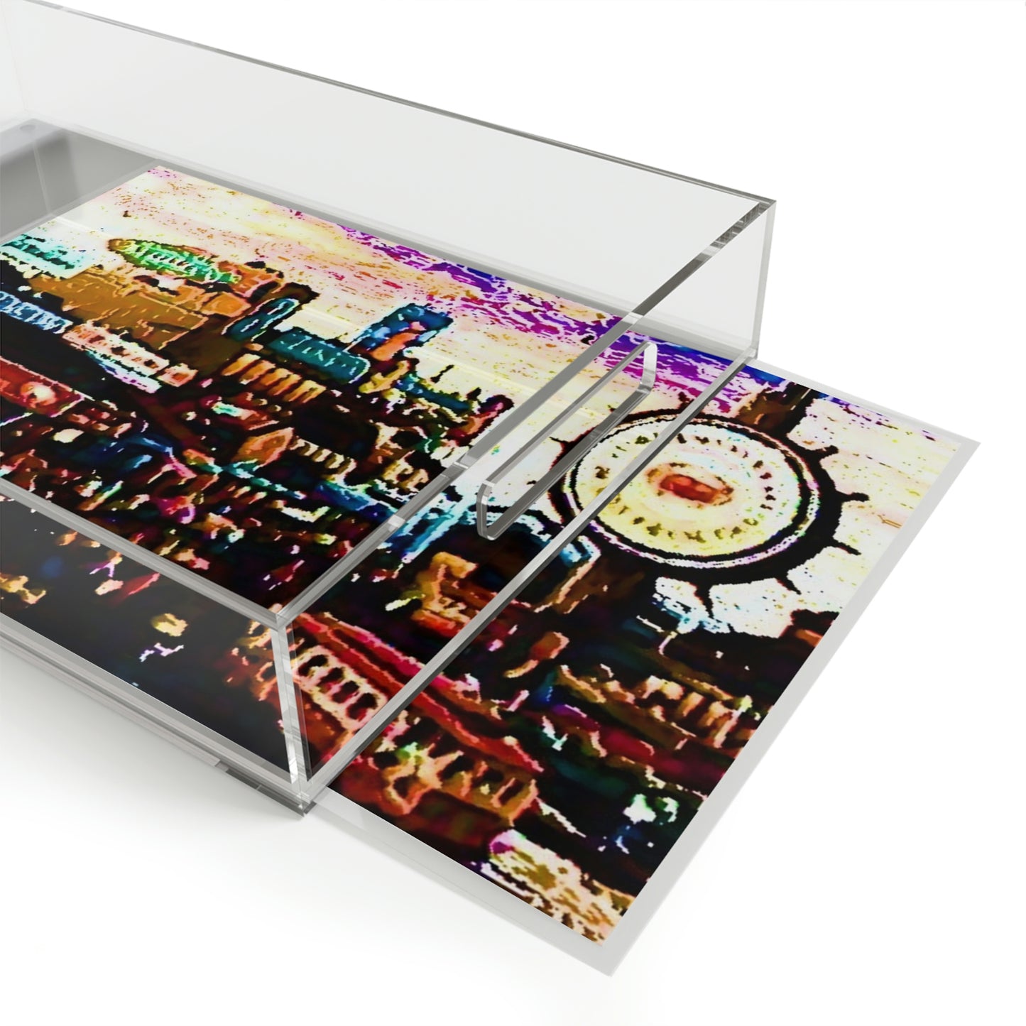 Acrylic Serving Tray ...  "No.9 Fishermen's Grotto - Fishermen's Wharf, SF, California" ... Family Archives: 1970's ... Original Works ...