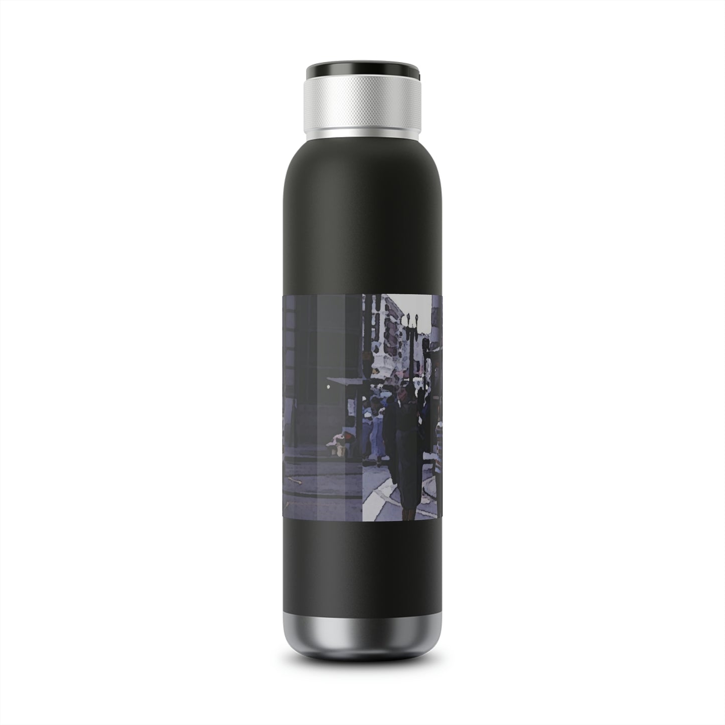 Soundwave Copper Vacuum Audio Bottle 22oz ... San Francisco ... 'Rice-A-Roni-A-San Francisco Treat' ... "A Cable Car Classic" ... Family Archives: 1973 ... Original Works ...