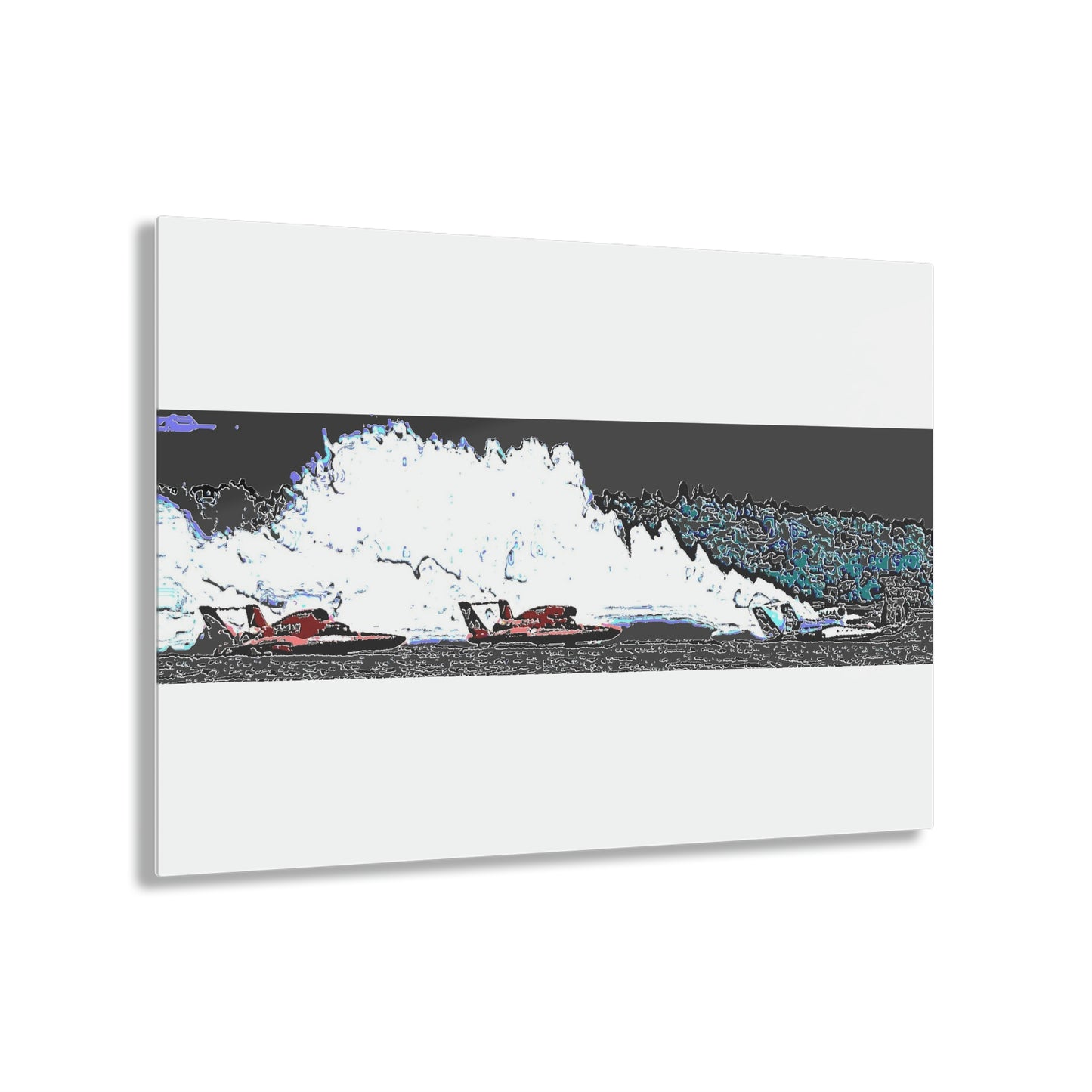 Acrylic Prints ... Seattle Columbia Cup On Lake Washington ... "Dave Wilcox Heads For The Win" ... Associate Gift-Photo ... Original Works ...