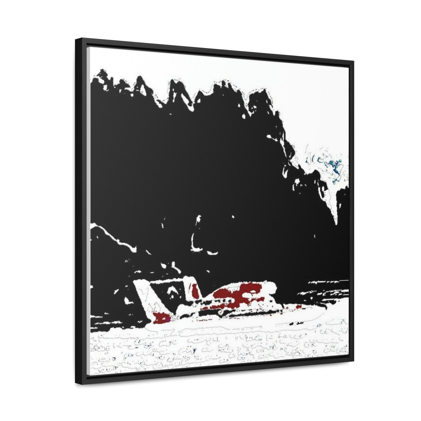 Gallery Canvas Wraps, Square Frame ...  Seattle Columbia Cup On Lake Washington ... "Dave Wilcox Heads For The Win" ... Associate Gift-Photo ... Original Works ...