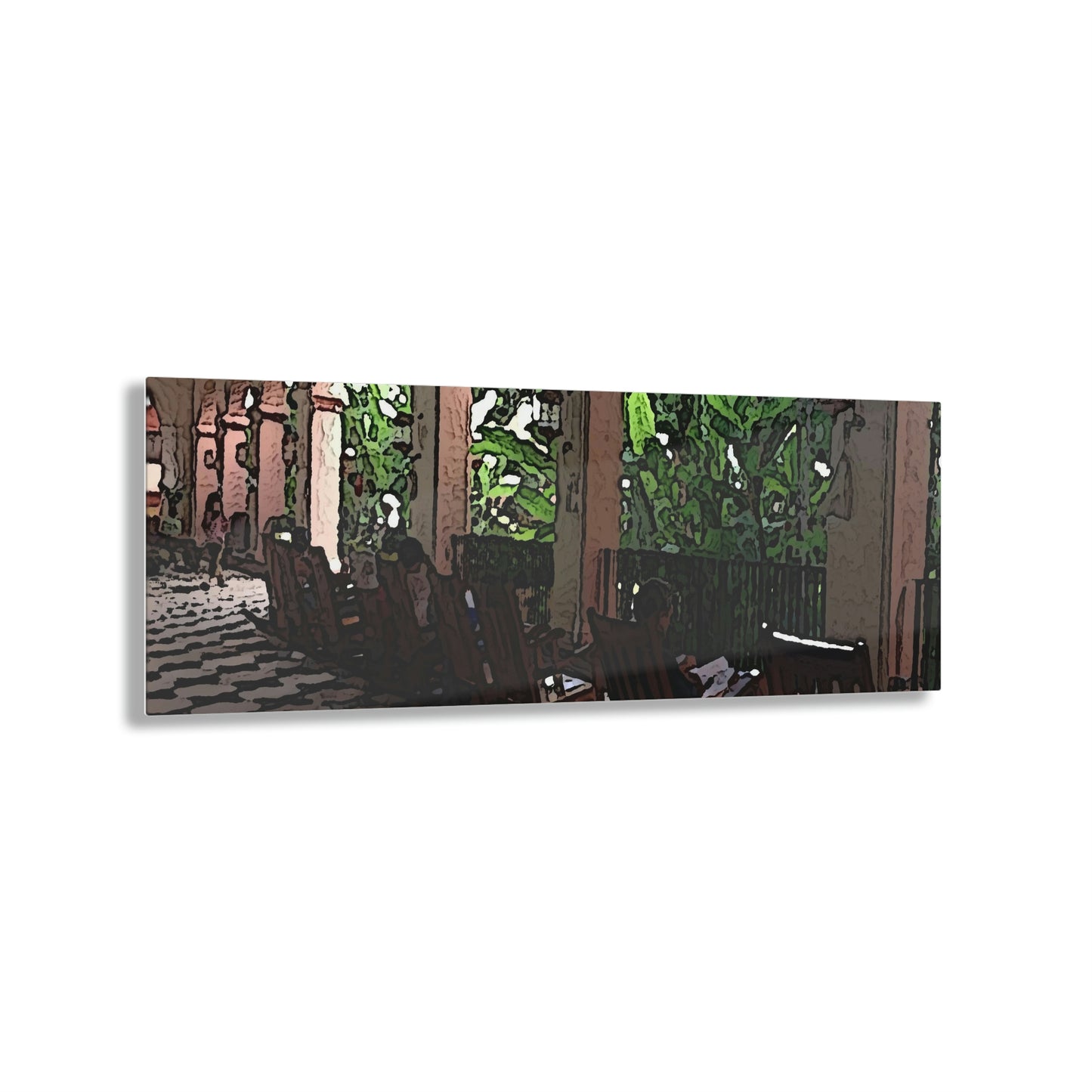 Acrylic Prints ...  Lanai & Rocking Chairs At: 'The Pink Palace' ... The Royal Hawai'ian ... Honolulu, HI ... '27Oct2014' ... Original Works ...