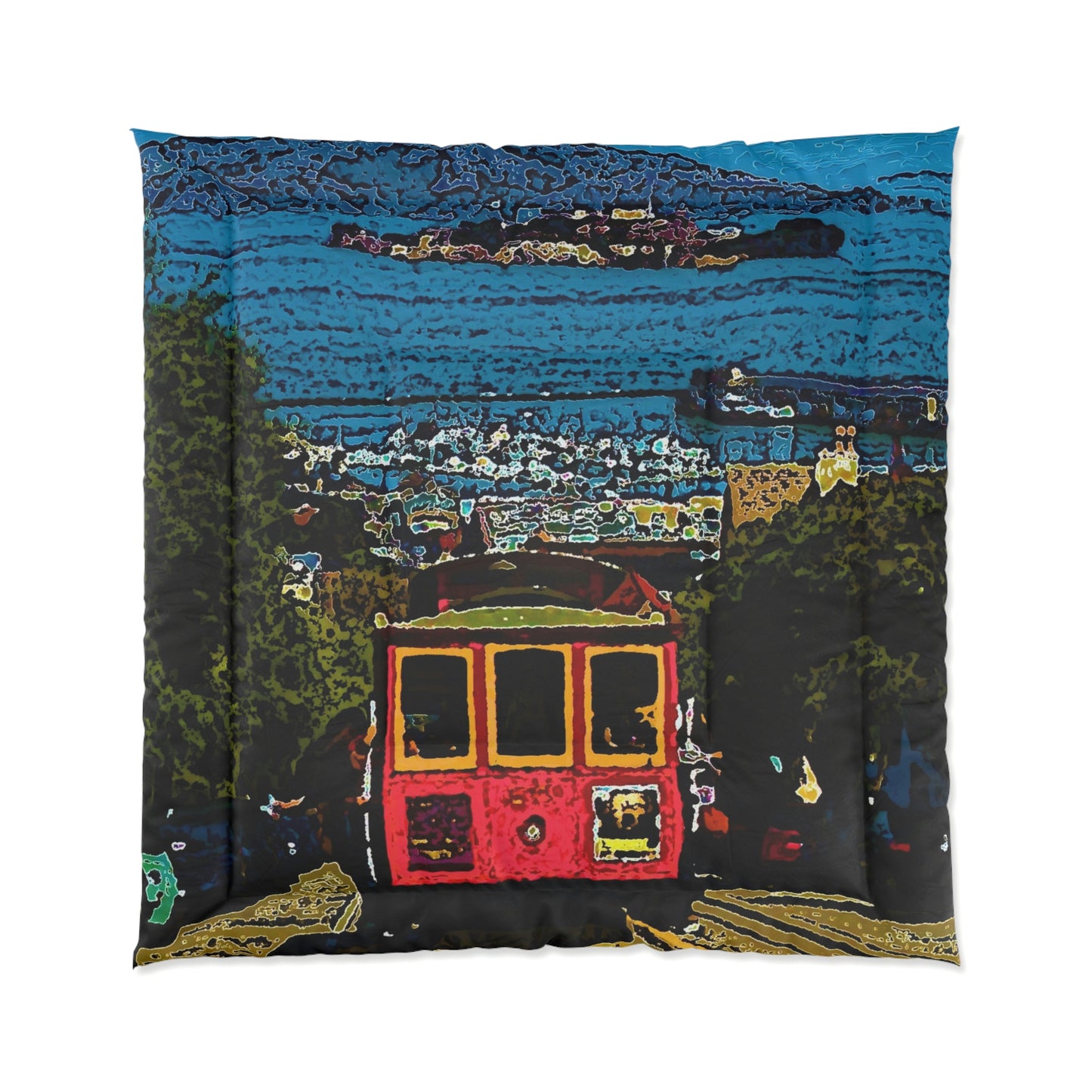 Comforter ... San Francisco ... 'A Rice-A-Roni-A-San Francisco Treat' ... "A Cable Car Classic" ... Family Archives: 1973 ... Original Works ...