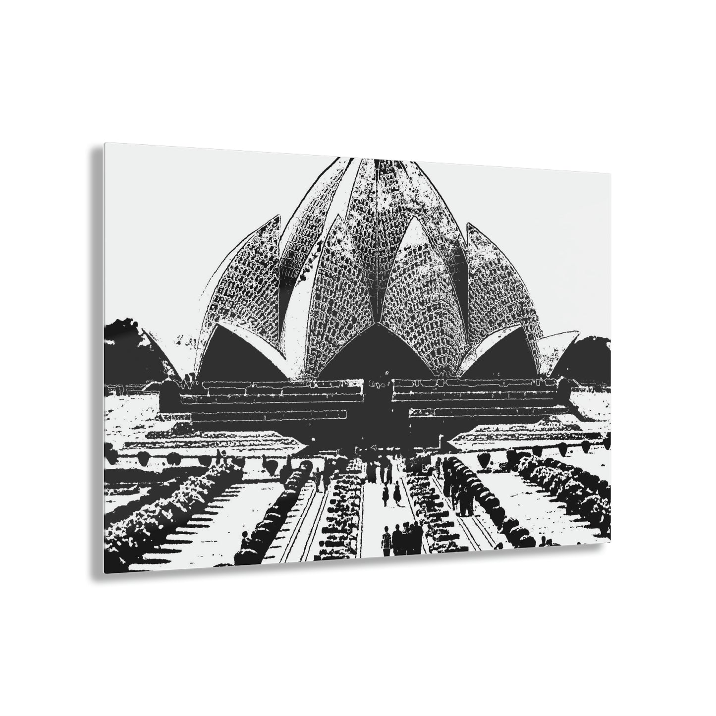 Acrylic Prints ... 'Bahai'i House-Of-Worship' ... "Lotus Temple: Delhi, India, 2008" ... Original Works ...