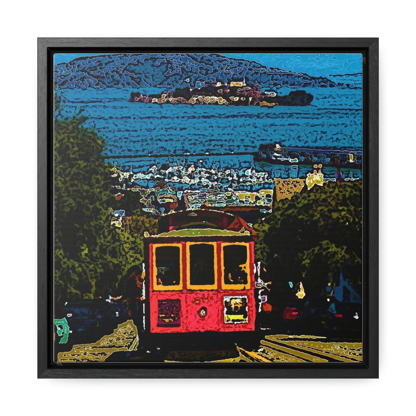 Gallery Canvas Wraps, Square Frame ... San Francisco ... 'A Rice-A-Roni-A-San Francisco Treat' ... "A Cable Car Classic" ... Family Archives: 1973 ... Original Works ...