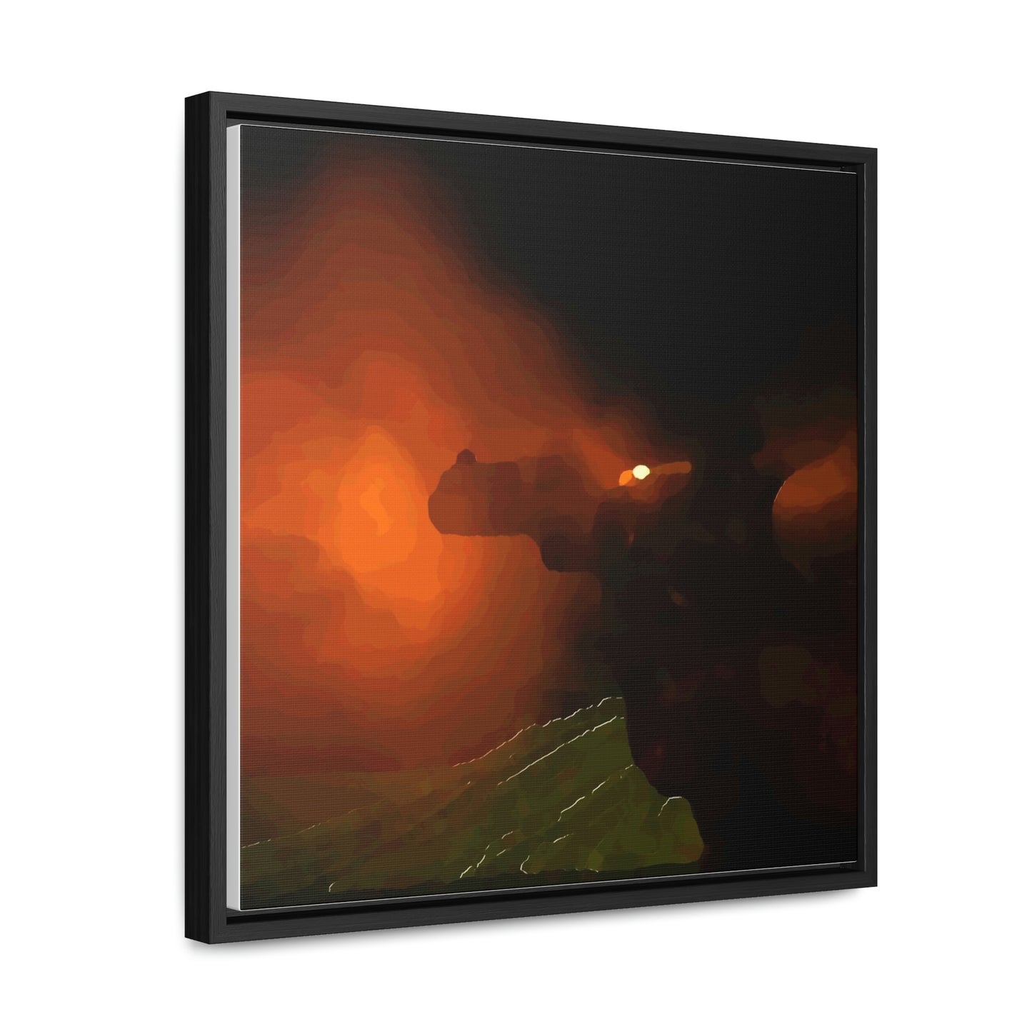 Gallery Canvas Wraps, Square Frame ... Ruger .357 Magnum Early-Morning-Target-Practice ... 'Circa April 2022' ... Original Works ...