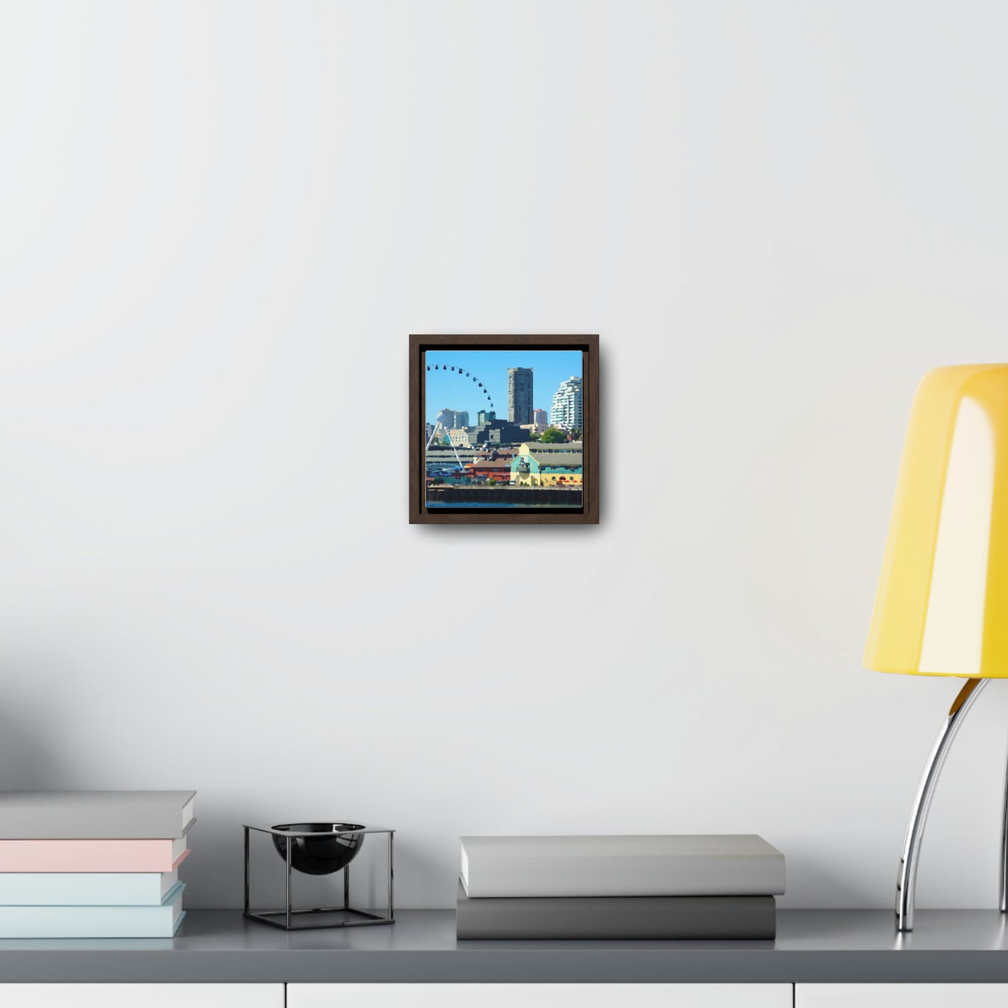 Gallery Canvas Wraps, Square Frame ... That Classic Wheel ... 'Seattle's Wheel' ... & Old Classic Waterside Vendors ...  'Family Archives' ... Original Works ...