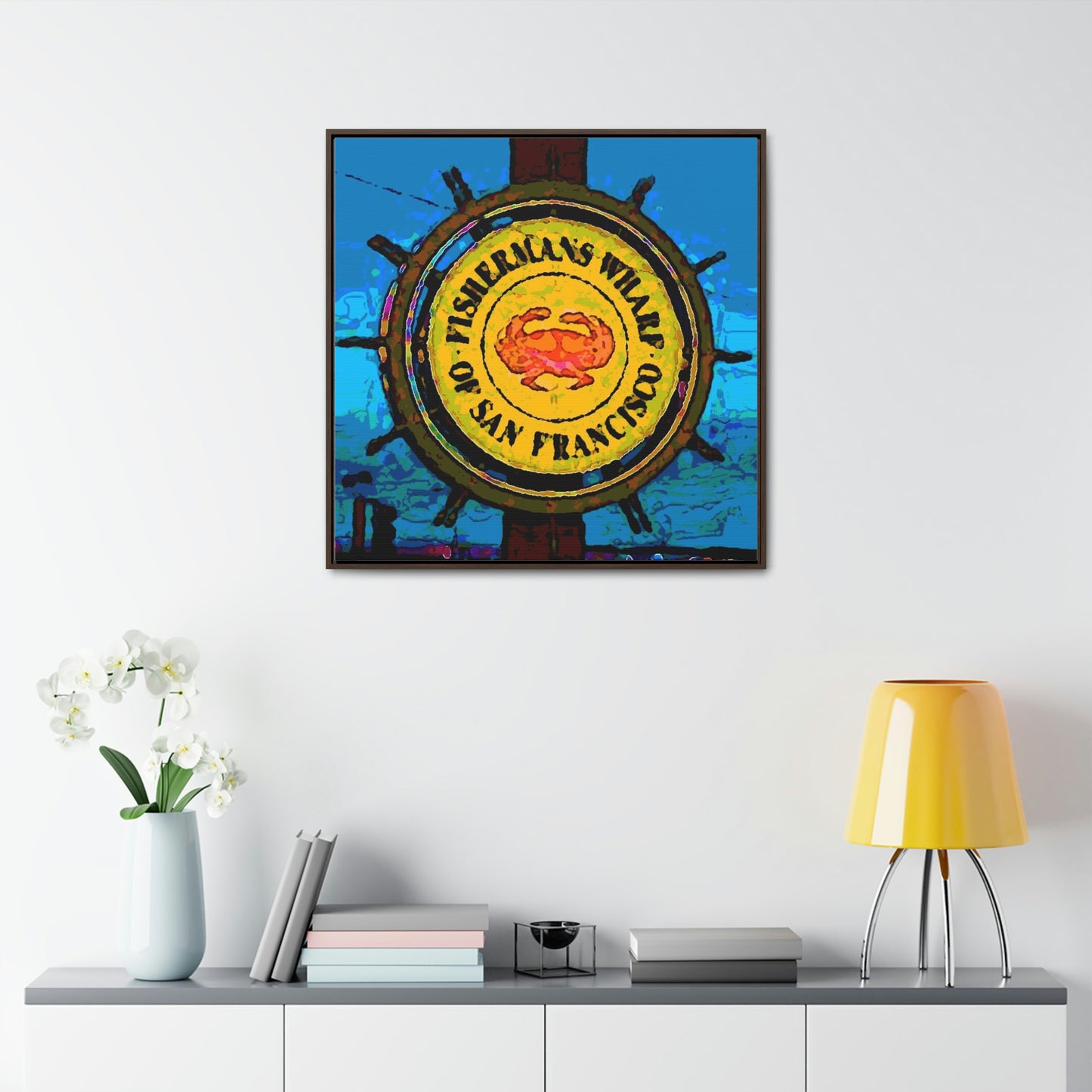 Gallery Canvas Wraps, Square Frame ...  "No.9 Fishermen's Grotto - Fishermen's Wharf, SF, California" ... Family Archives: 1970's ... Original Works ...