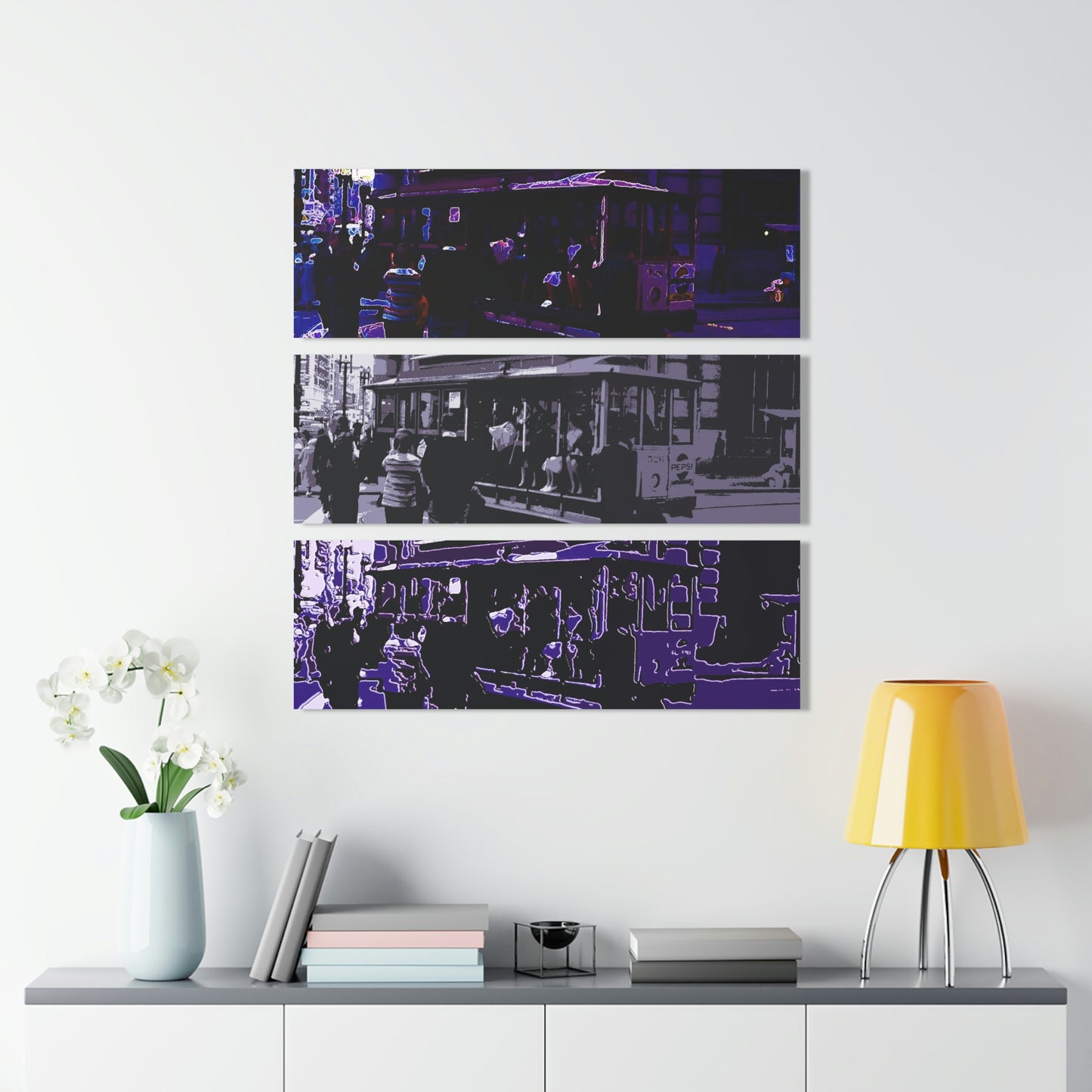 Acrylic Prints (Triptych) ... San Francisco ... 'A Rice-A-Roni-A-San Francisco Treat' ... "A Cable Car Classic" ... Family Archives: 1973 ... Original Works ...