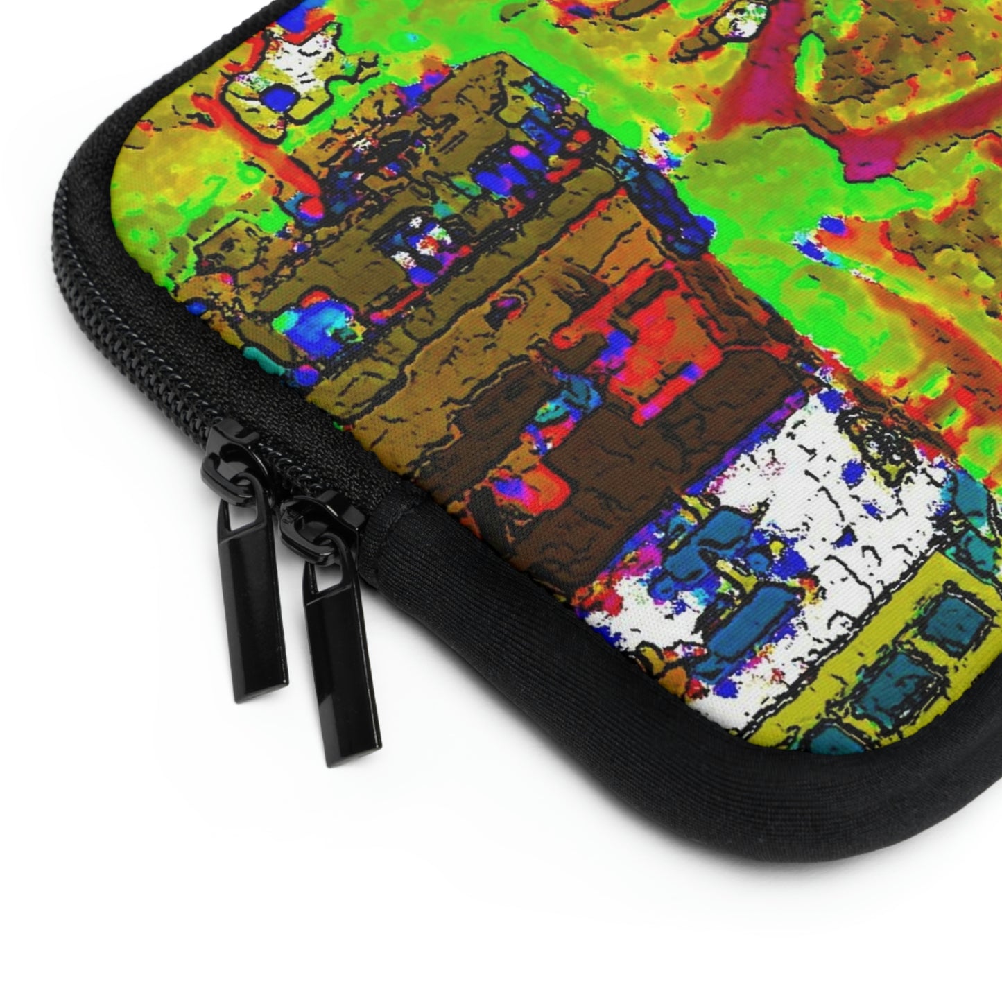 Laptop Sleeve ... A Crazy Street ... 'Eight Winding Curve-Switchbacks' ... "Lombard Street, San Francisco, CA' ... Family Archives: 1970's ... Original Works ...
