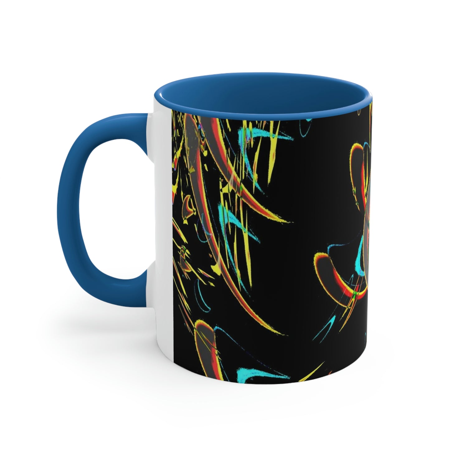 Accent Coffee Mug, 11oz ... "Waning Moon" ... Central Idaho ... October 2022 ... Rendering Time: 22 Hours ... Original Works ...