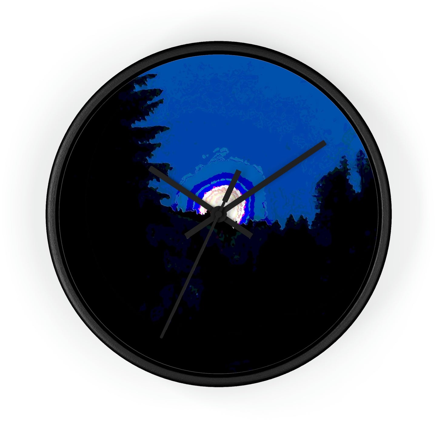 Wall clock ... "The Road Home" ...' Over The River & Through The Woods To? ...' ... Moonscape Near Elk City, Idaho ... Original Works ... 5Jan23 ...