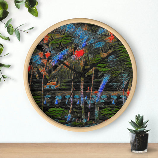 Wall Clock ... "The Royal Hawai'ian: Waikiki Beach_Beach" ... Honolulu, HI ... Ocotber 2014 (Halloween) ... Original Works ...