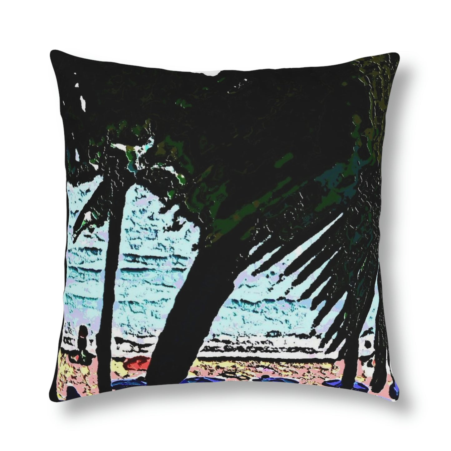 Waterproof Pillows ... "A Beautiful Beach Amongst The Palms" ... The Outrigger Waikiki, Honolulu, Oahu ... Original Works ...