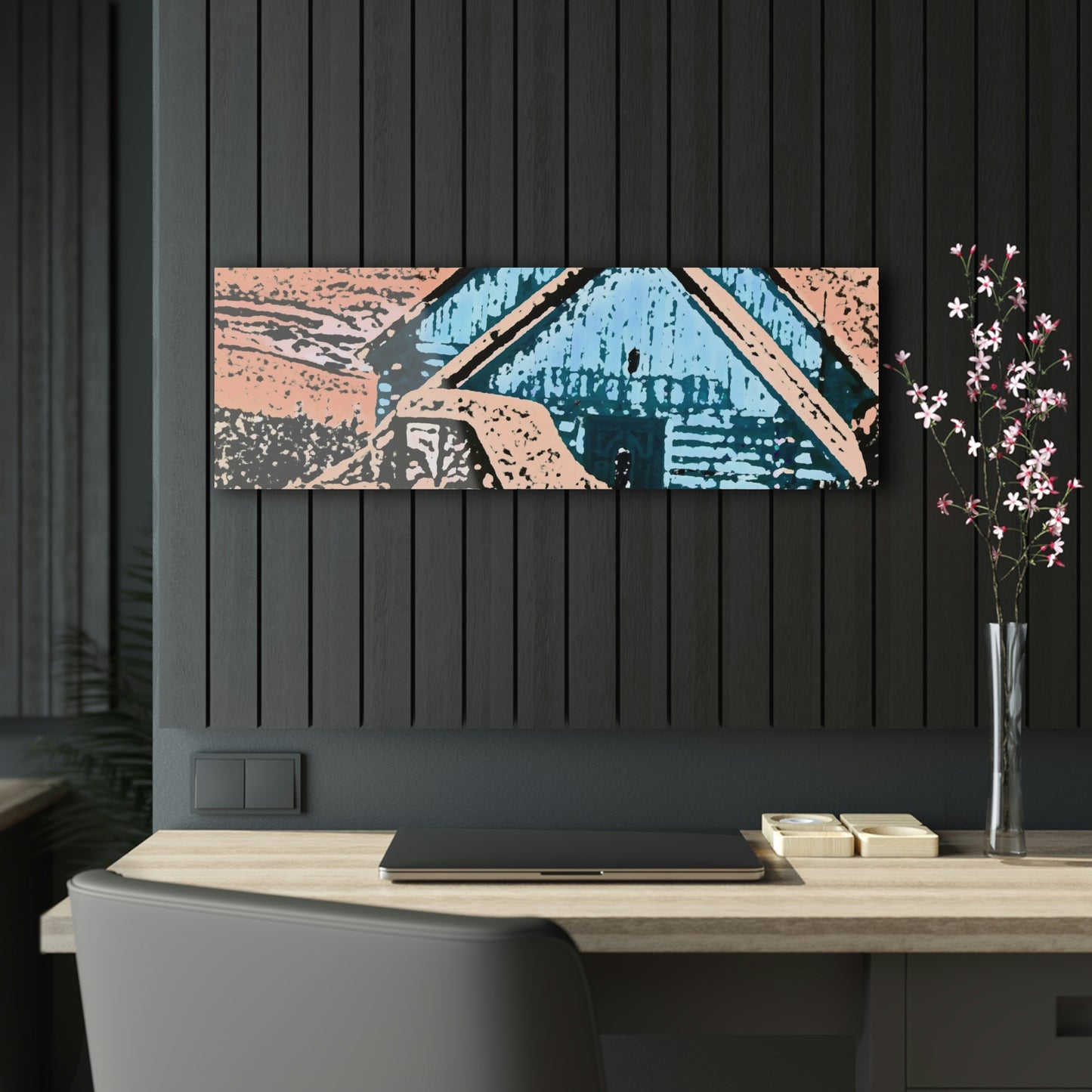 Acrylic Prints ... After An Intense Snow Storm ... 'Digging Out' ... A Vehicle & Cabin "In The Mountains" ... March 2023 ... Original Works ...