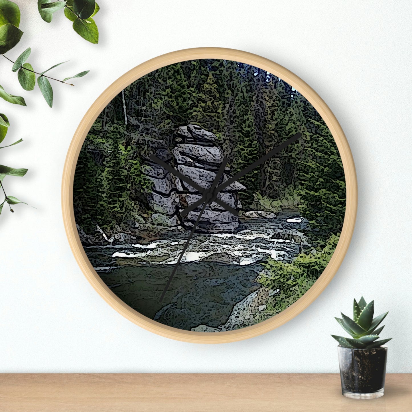 Wall clock ...  "I Am Innocent" ... Tricky-Dick Immortalized ... Nixon Rock: Along The River ... Central Idaho, Summer 2020 ... Original Works ...