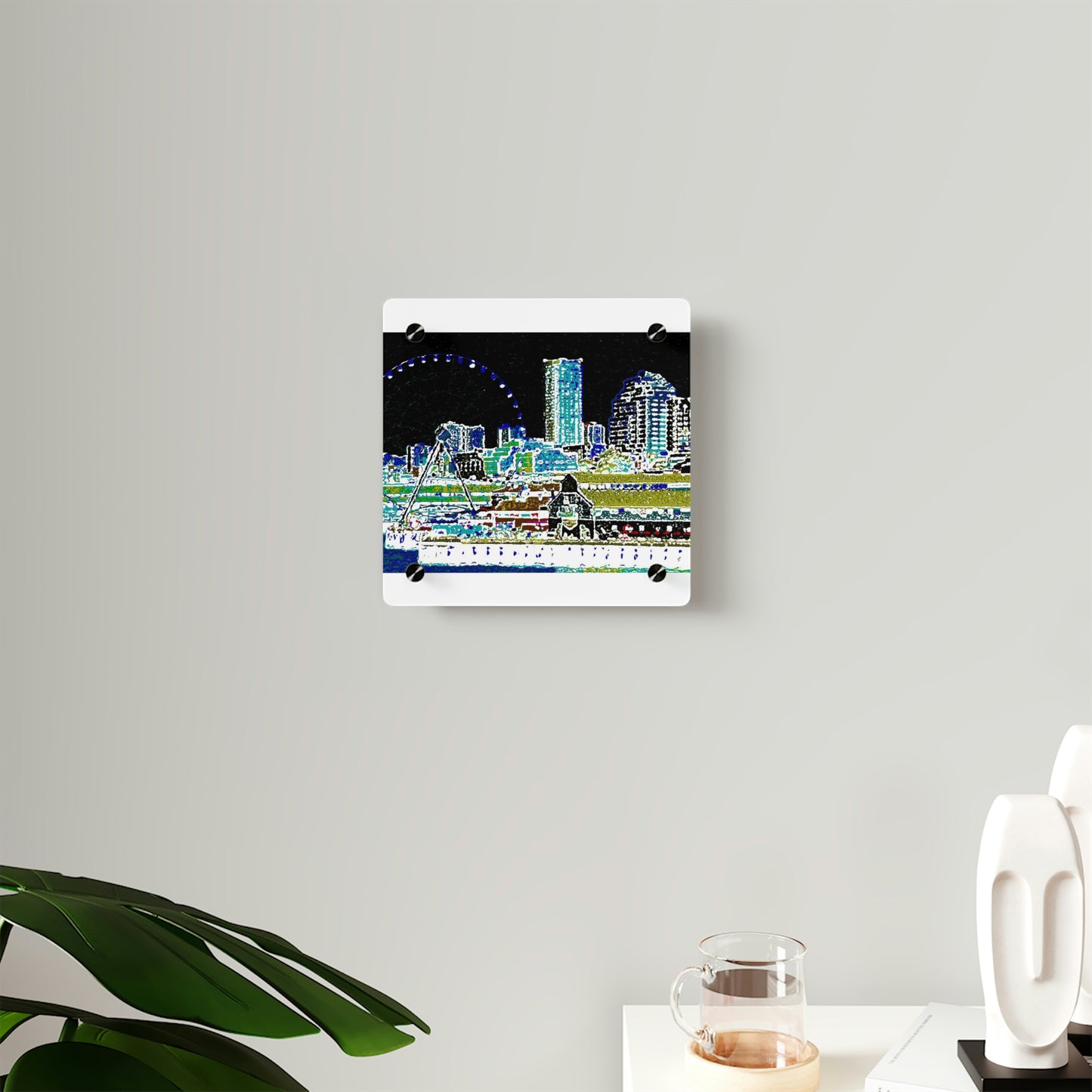 Acrylic Wall Art Panels ... That Classic Wheel ... 'Seattle's Wheel' ... & An Old Classic Waterside Vendors ...  'Family Archives' ... Original Works ...