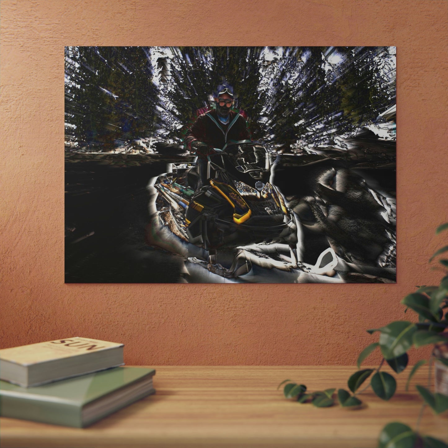 Aluminum Composite Panels ... Snowmobiling The Local Trails ... "A Spring Day" ... March 2021 ... Central Idaho ... Original Works ...