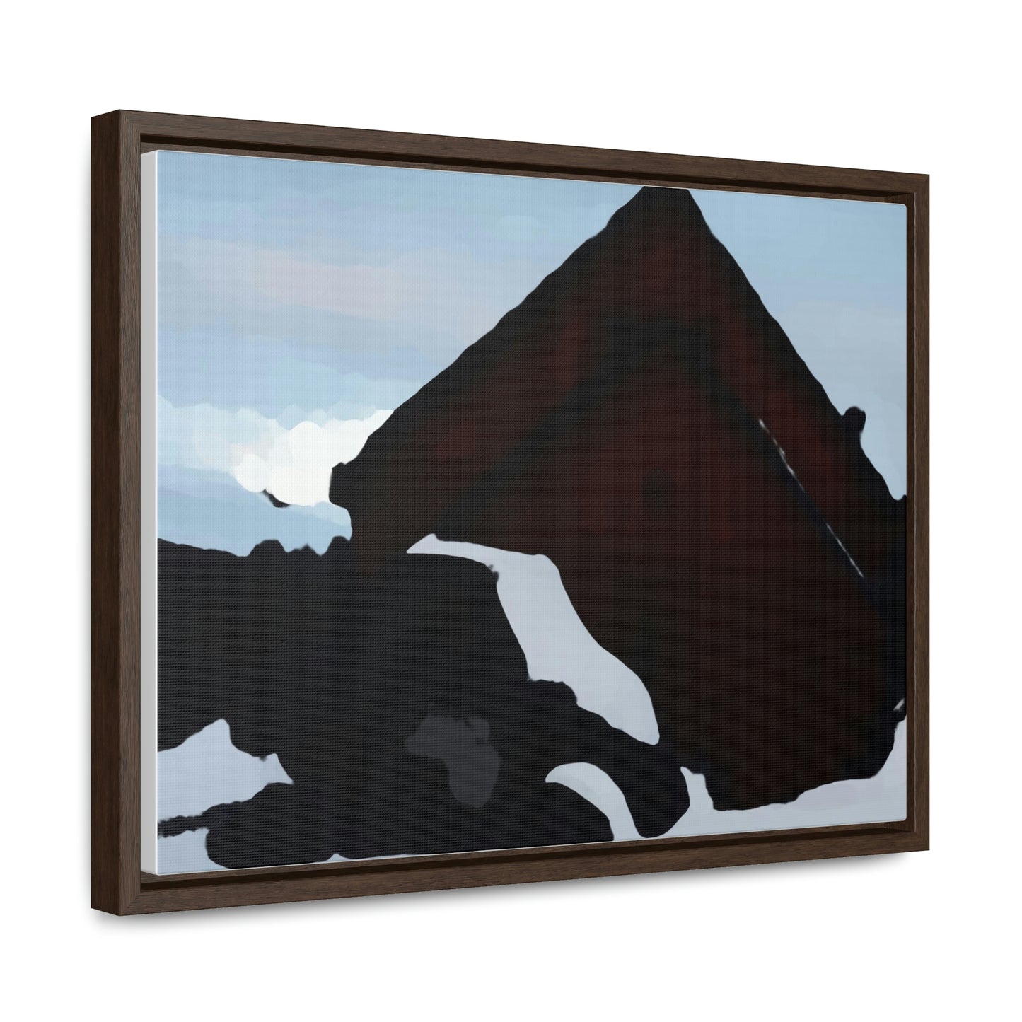 Gallery Canvas Wraps, Horizontal Frame ... After An Intense Snow Storm ... 'Digging Out' ... A Vehicle & Cabin "In The Mountains" ... March 2023 ... Original Works ...