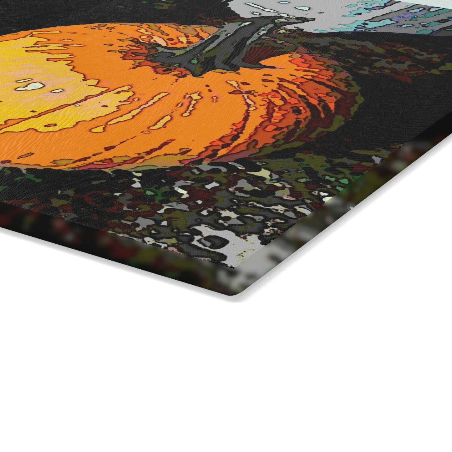 Glass Cutting Board ... "Carve Your Jack-O-Lanterns" & Dry Your Seeds 'On These' ...
