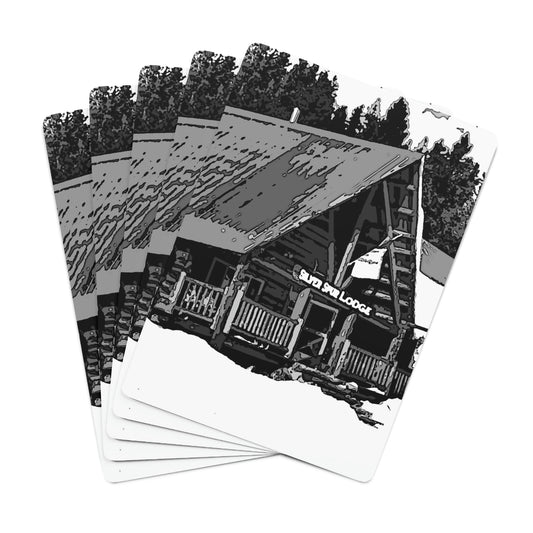 Custom Poker Cards ... A Beautiful Lodge & Back-Country Outfitter In A Mountain Town ... 'Dixie, Idaho, November 2022' ... Original Works ...
