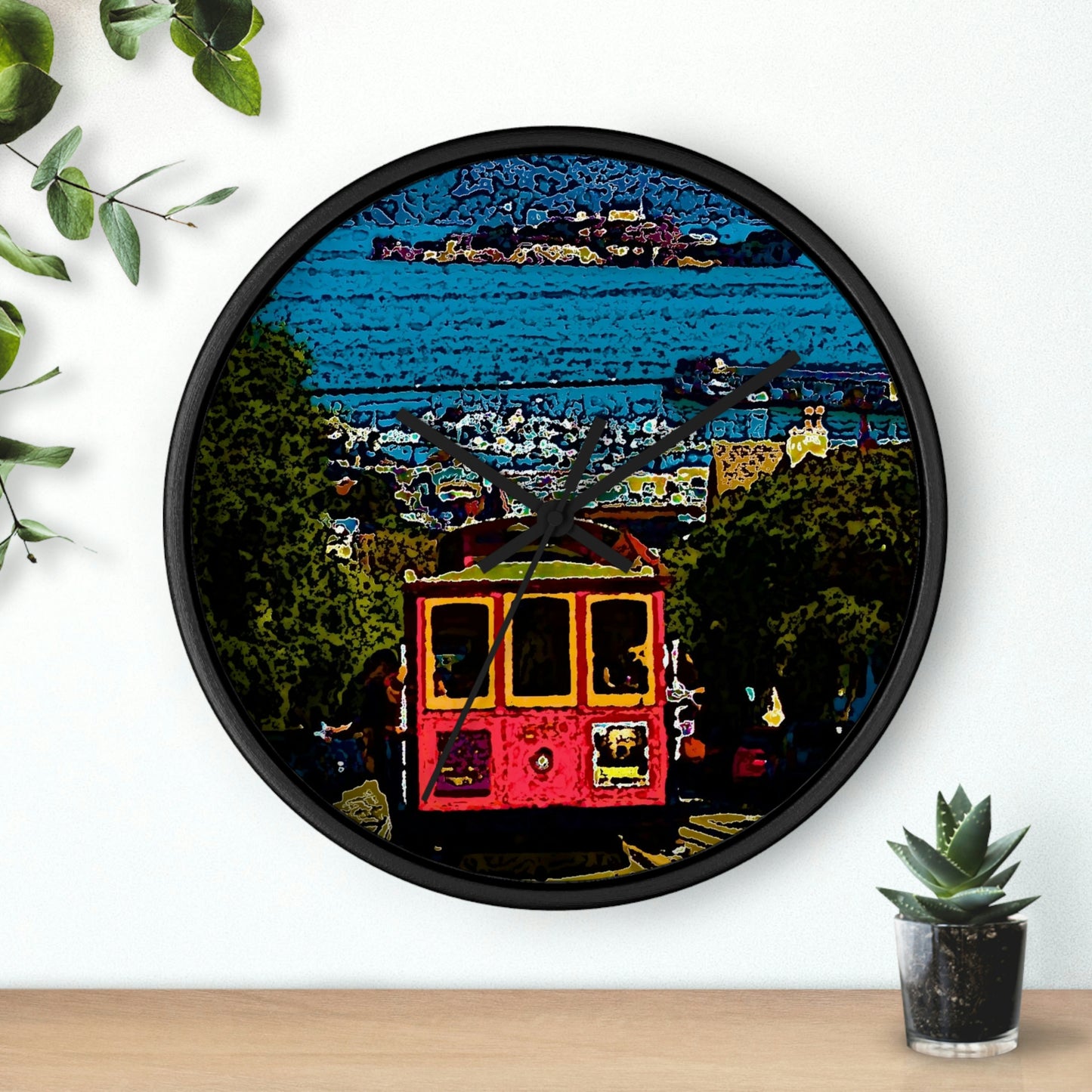 Wall clock ... San Francisco ... 'A Rice-A-Roni-A-San Francisco Treat' ... "A Cable Car Classic" ... Family Archives: 1973 ... Original Works ...