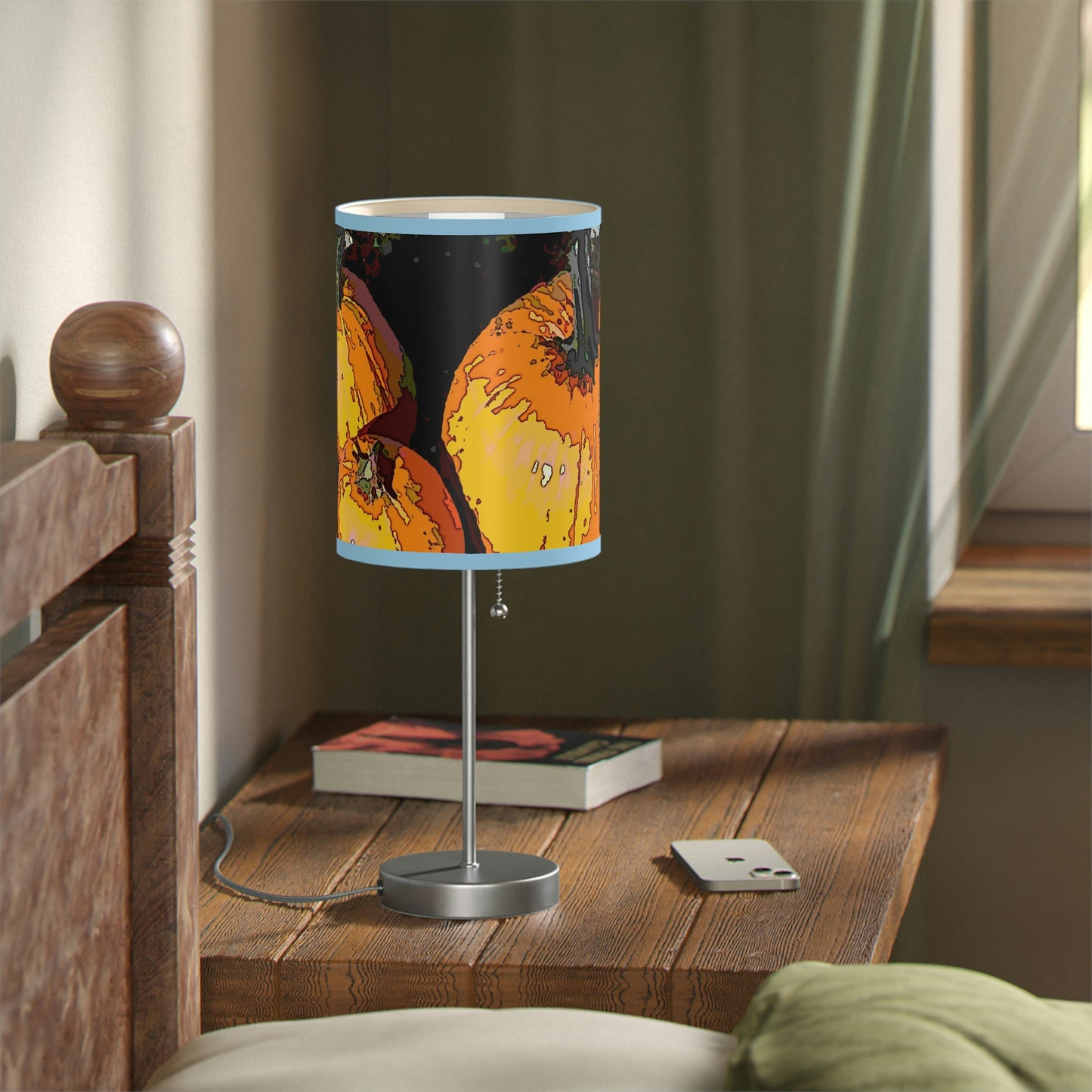 Lamp on a Stand, US|CA plug ... "A Lantern Within A Jack-O-Lantern" ...