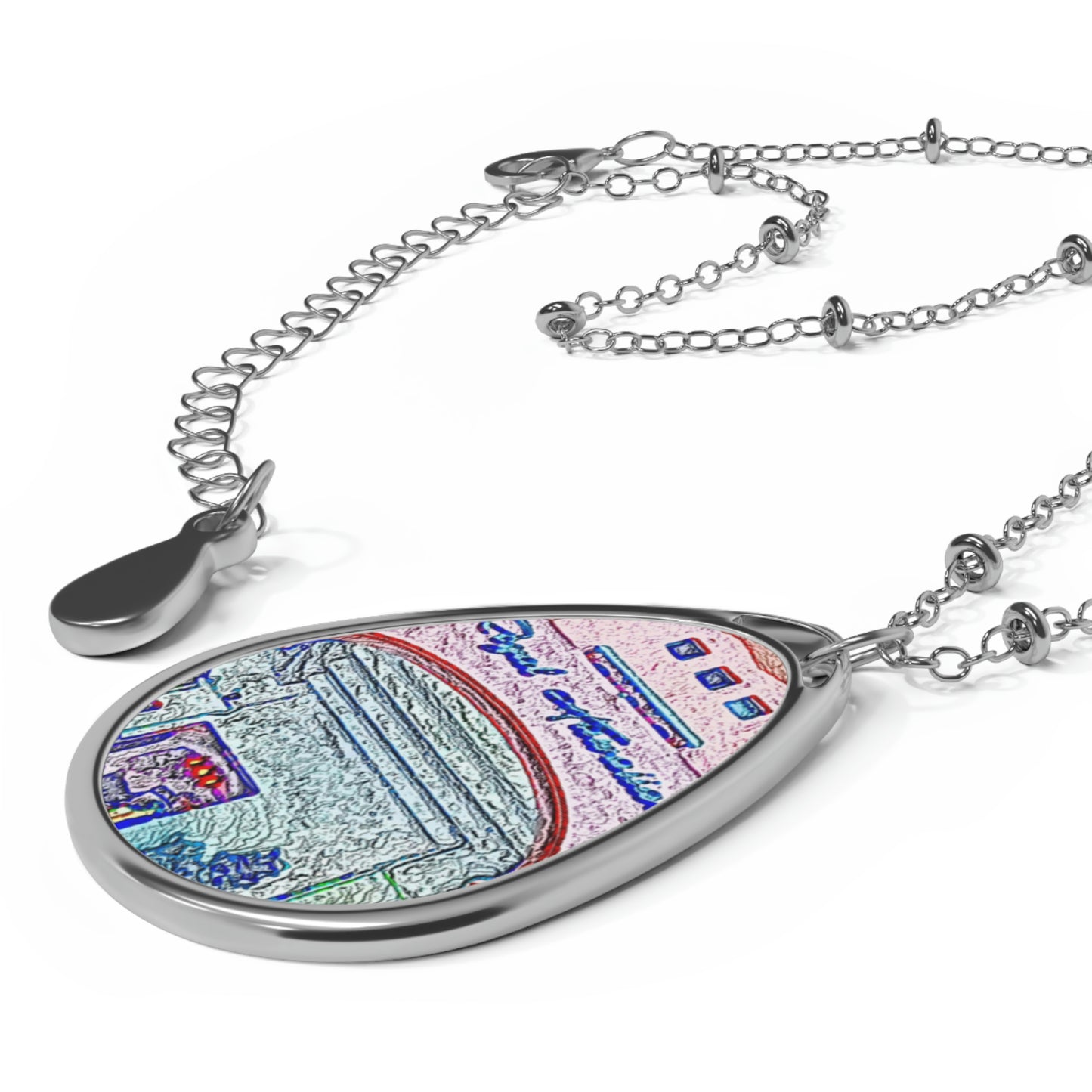Oval Necklace ...  "La Grande Entree" At: 'The Pink Palace' ... The Royal Hawai'ian ... Honolulu, HI ... '27Oct2014' ... Original Works ...