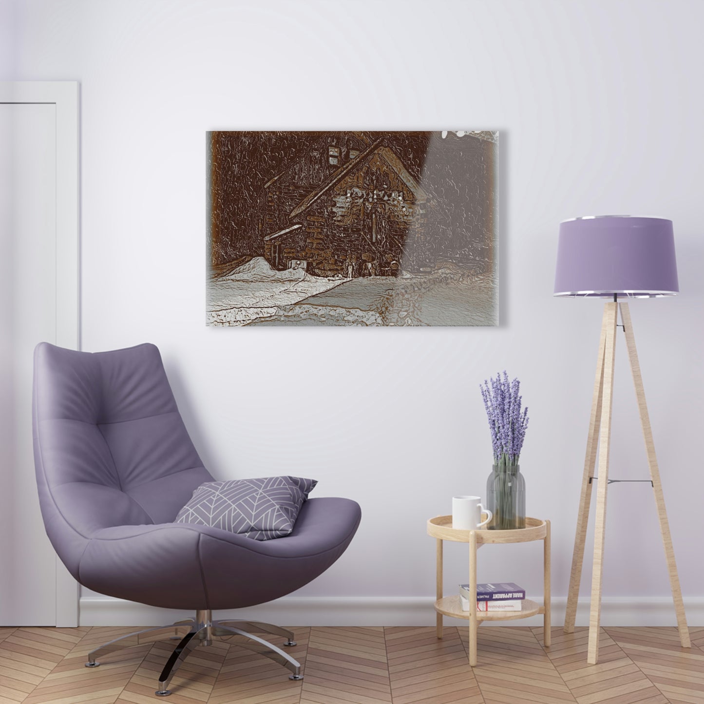Acrylic Prints ... "A Cold, Snowy, Quiet Morning 'Above-The-Creek' ... " ... Original Works ...