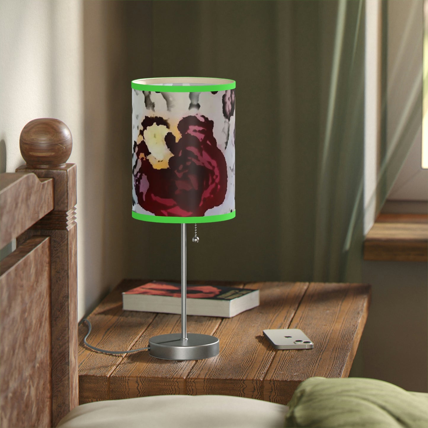 Lamp on a Stand, US|CA plug ... "A Friendly Flower" ... Pointsettia 'Pointing' ... Original Works ... (Supplied Photograph) ...