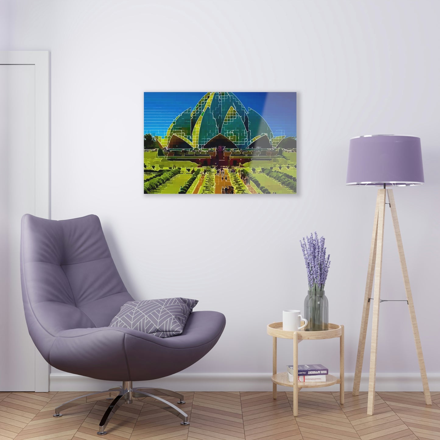 Acrylic Prints ... 'Bahai'i House-Of-Worship' ... "Lotus Temple: Delhi, India, 2008" ... Original Works ...
