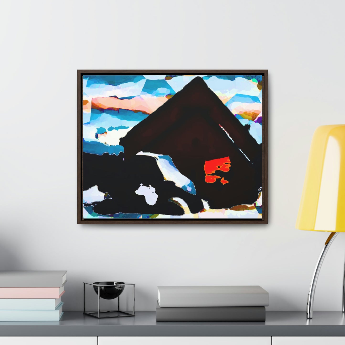 Gallery Canvas Wraps, Horizontal Frame ... After An Intense Snow Storm ... 'Digging Out' ... A Vehicle & Cabin "In The Mountains" ... March 2023 ... Original Works ...