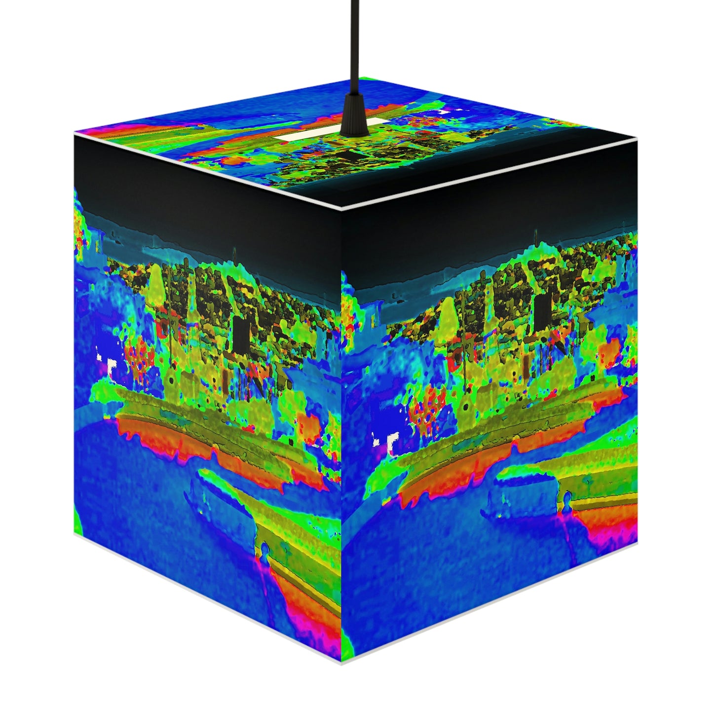 Light Cube Lamp ... "Lombard Street San Francisco, CA, USA" ... Family Archives 1970's ... Original Works ...