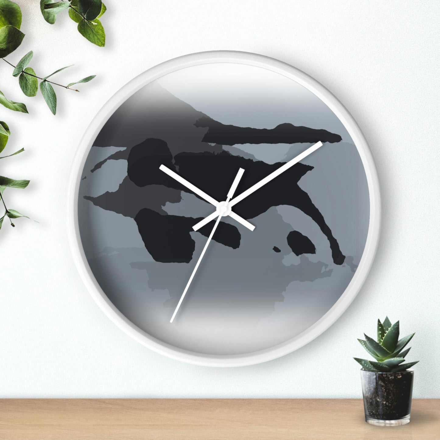 Wall clock ...  'Right Next To Us ... Whale Watch Salish Sea' ... Summer 2012 ... Friday Harbor, San Juan Island, WA ...