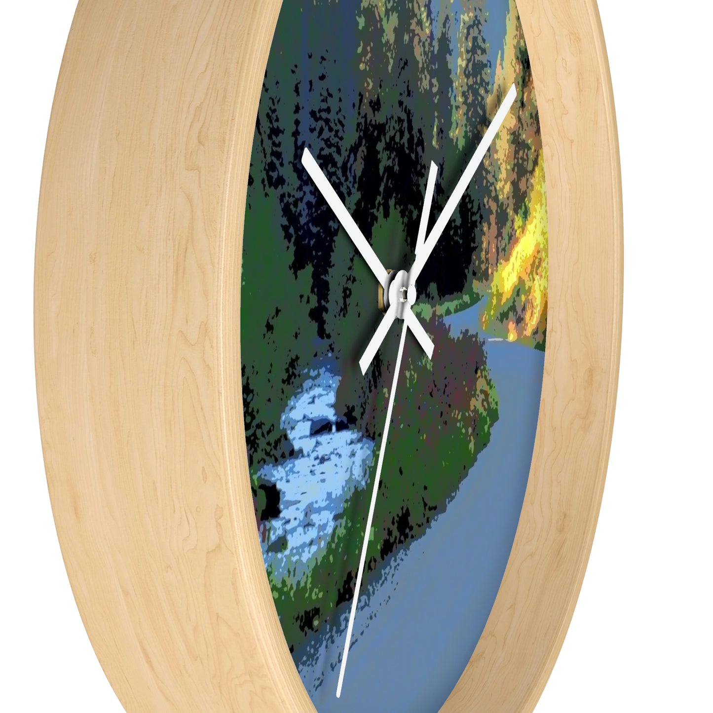 Wall clock ... The Road ... The River ... "Which Paralles The Curvilinear Nature Of-The-Other?" ... Red River, Idaho