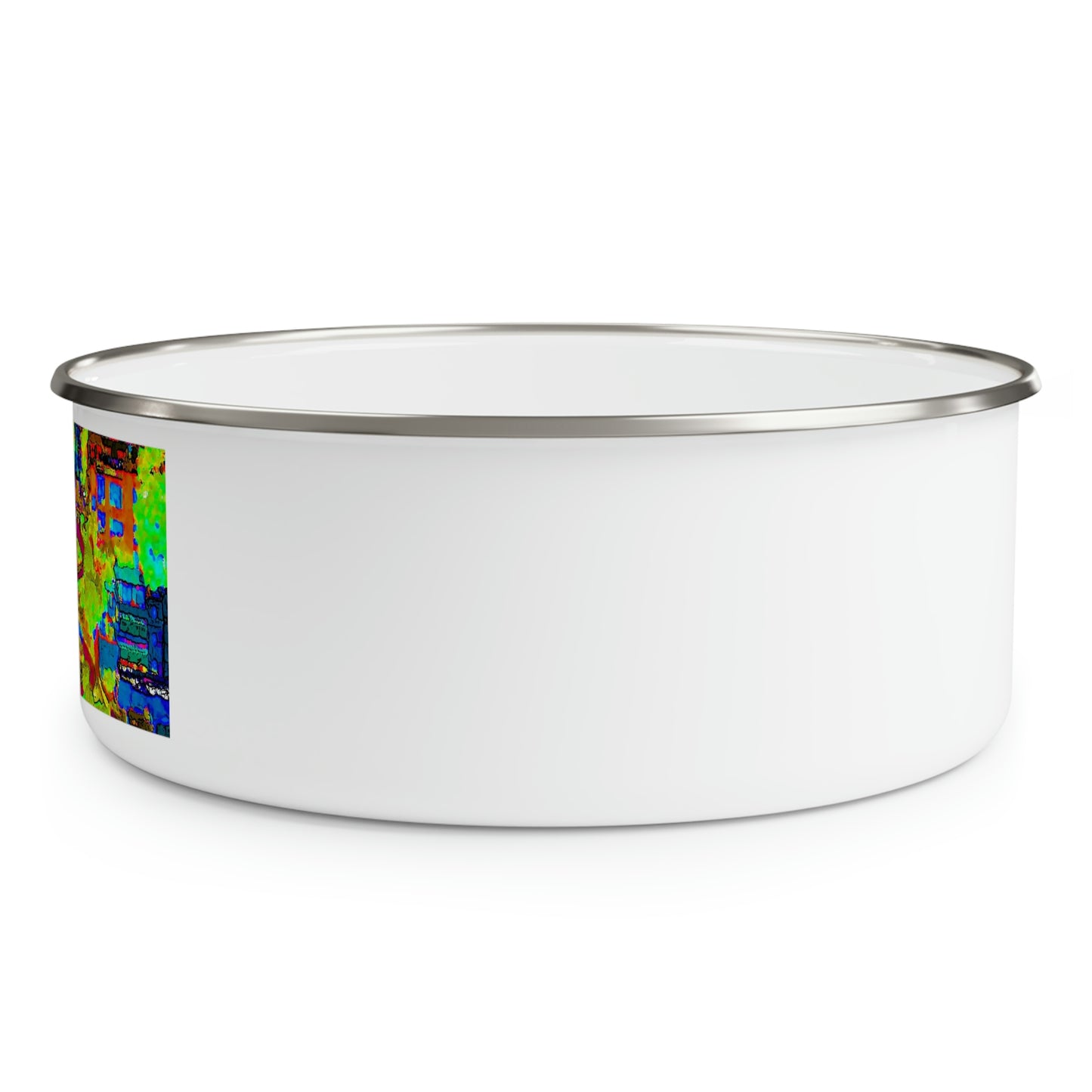 Enamel Bowl ... A Crazy Street ... 'Eight Winding Curve-Switchbacks' ... "Lombard Street, San Francisco, CA' ... Family Archives: 1970's ... Original Works ...
