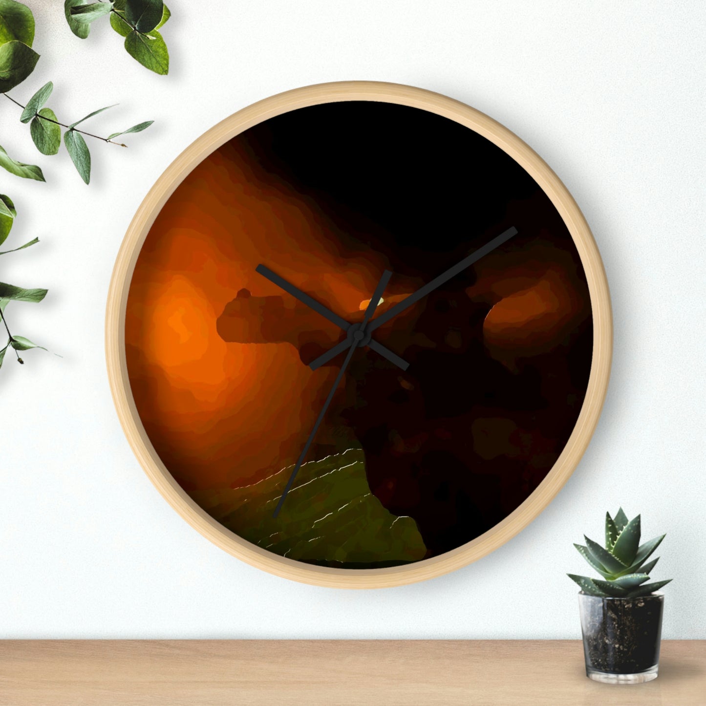 Wall clock ... Ruger .357 Magnum Early-Morning-Target-Practice ... 'Circa April 2022' ... Original Works ...